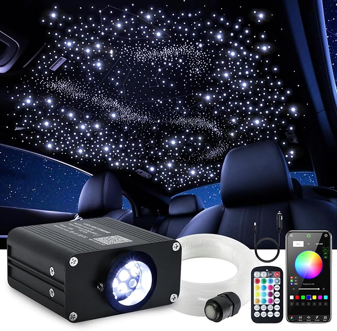 32W RGBW Car Roof Stars Fiber Optic Light 1000 pieces