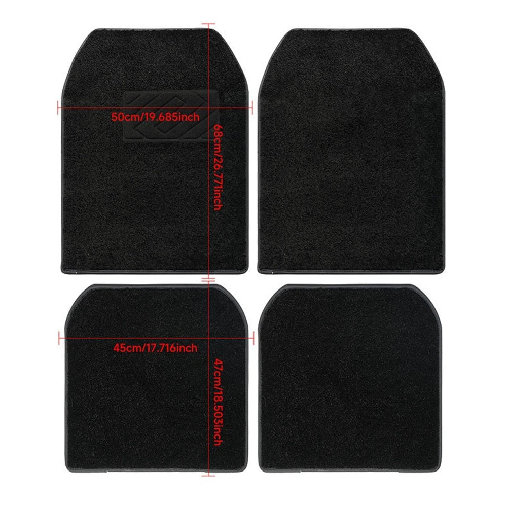 Starlight Car Mats Floor Full Set Universal Car Mats Galaxy Foot Light Atmosphere Car Interior Starry Sky Car Star Lights 12V