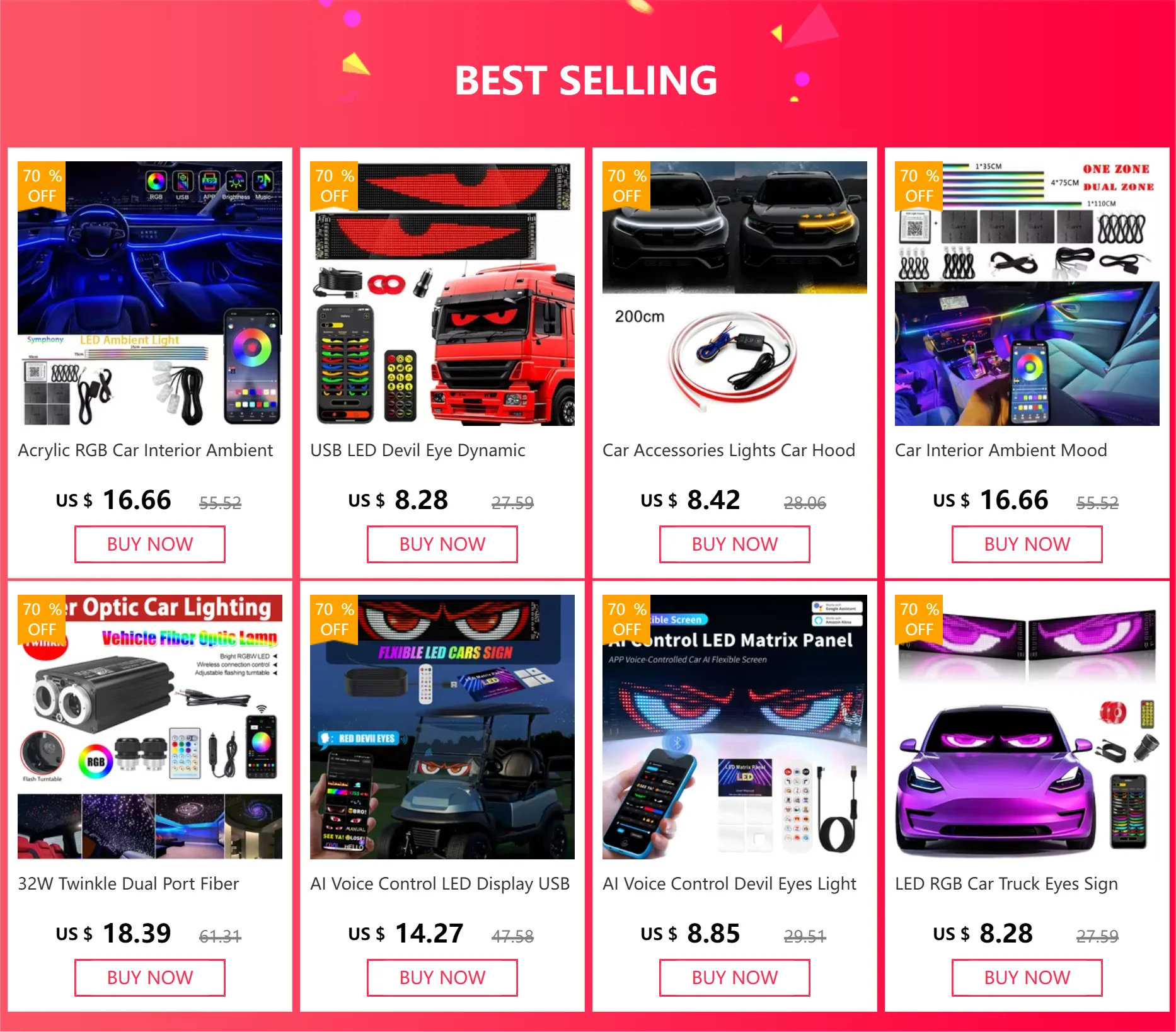 Car Fiber Optic Light Kit RGBW Star Ceiling Light Car Roof Interior Ambient Light APP Control Roof Stars Lights Car Accessories