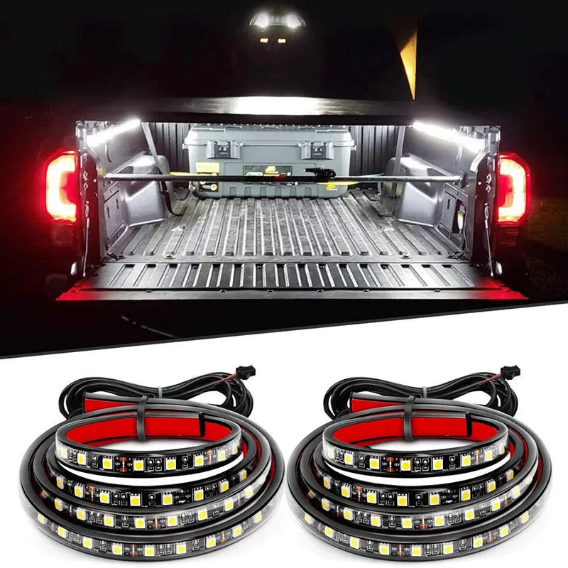 Car Lights Strip LED Truck Cargo Bed Strip Light Bar kit With Switch For Pickups SUVS RV Boats Decorative Lamp 12V Waterproof