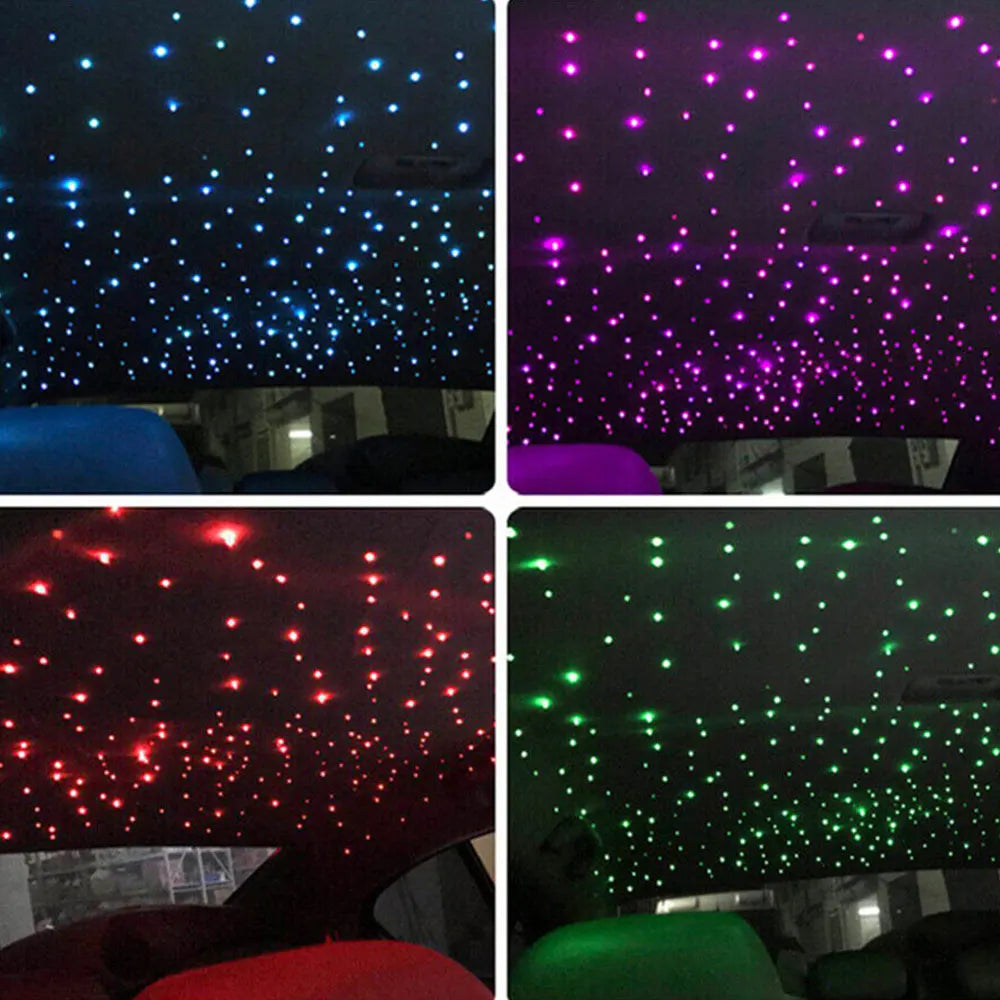 Car Fiber Optic Light Kit RGBW Star Ceiling Light Car Roof Interior Ambient Light APP Control Roof Stars Lights Car Accessories